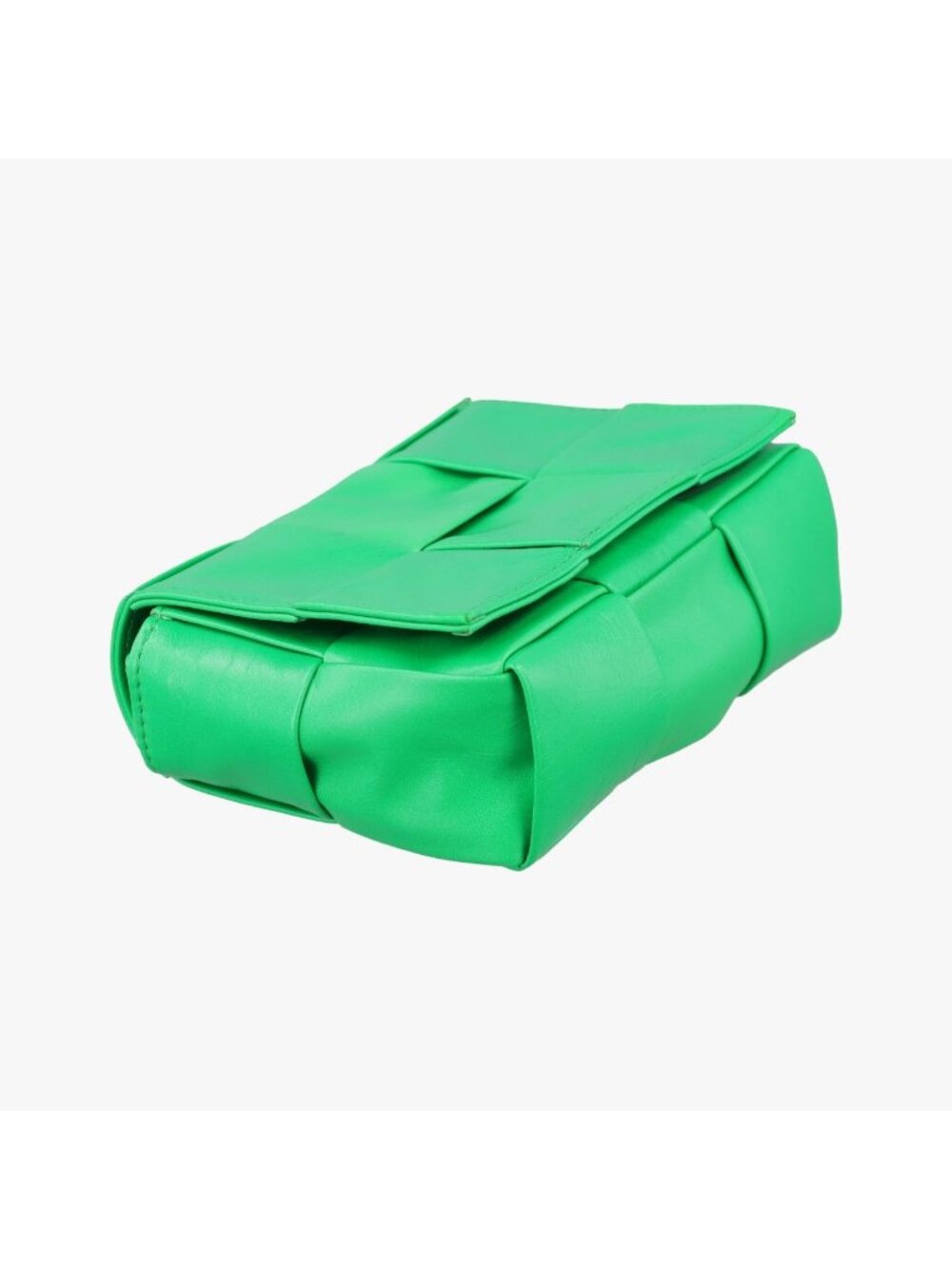Bottega Veneta Candy Cassette Green Lambskin Shoulder Bag - Picture 5 of 16